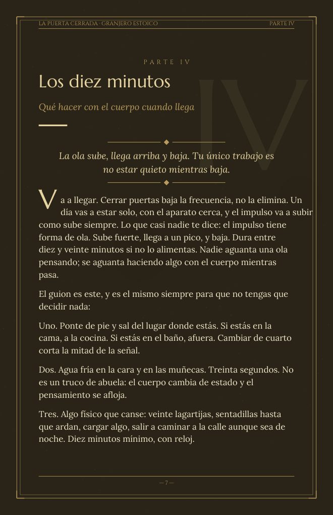 La Puerta Cerrada — Los diez minutos