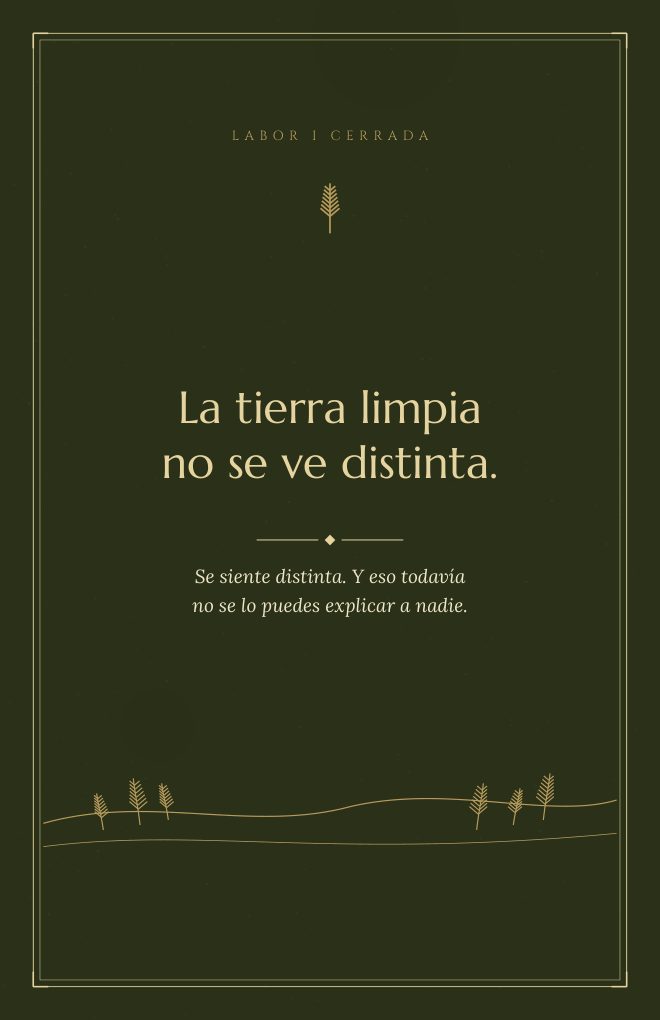 La Siembra — Labor I cerrada